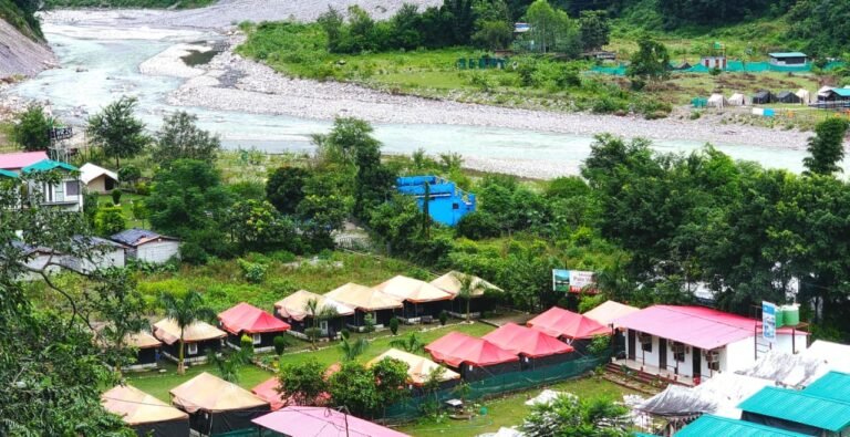 luxury ac swiss camps surrounded by nature in rishikesh